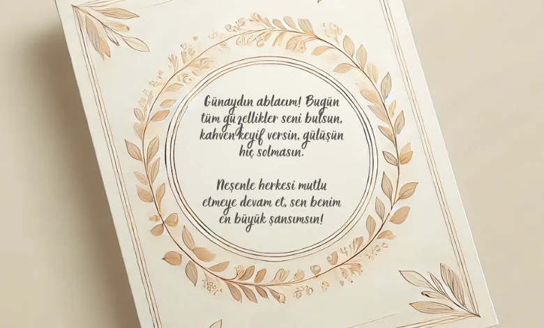 Ablaya Günaydın Mesajlari