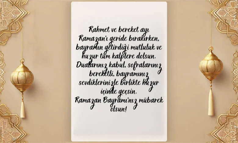 Anlamlı Ramazan Bayramı Mesajları