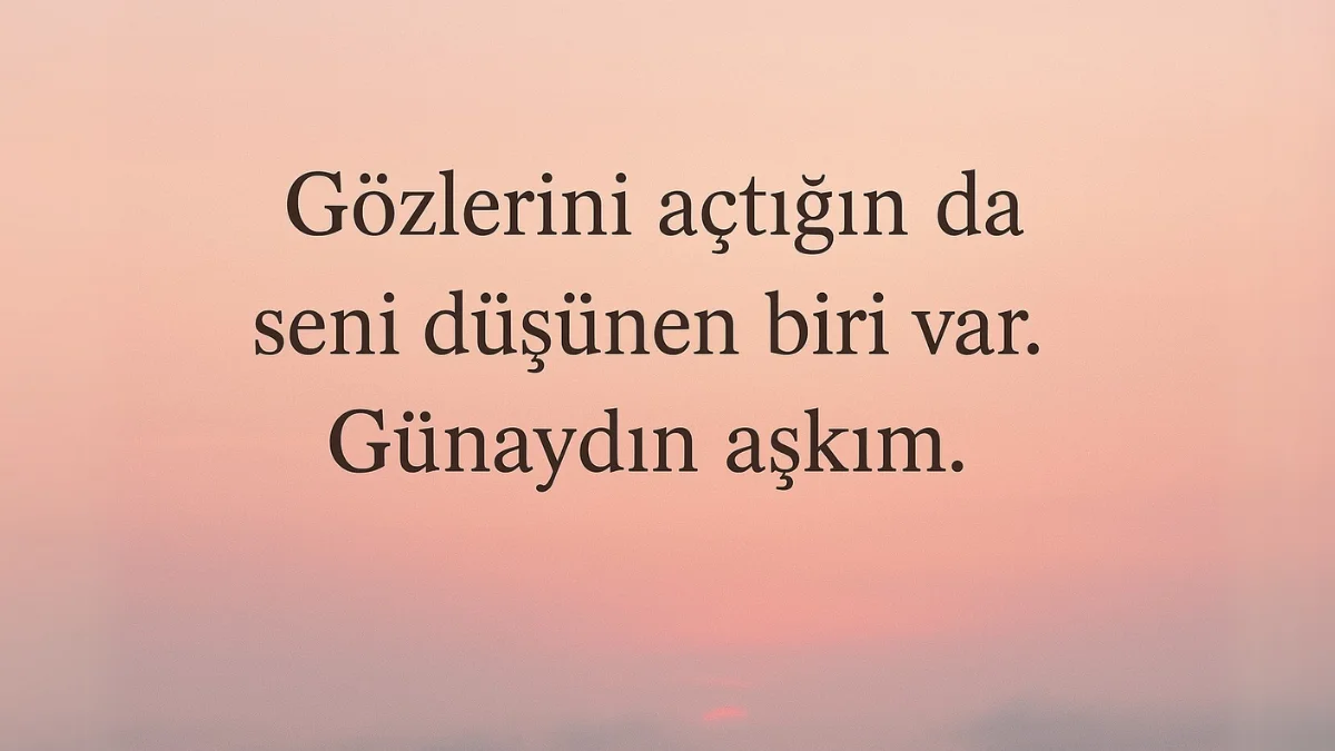 Resimli Romantik Günaydın Mesajları