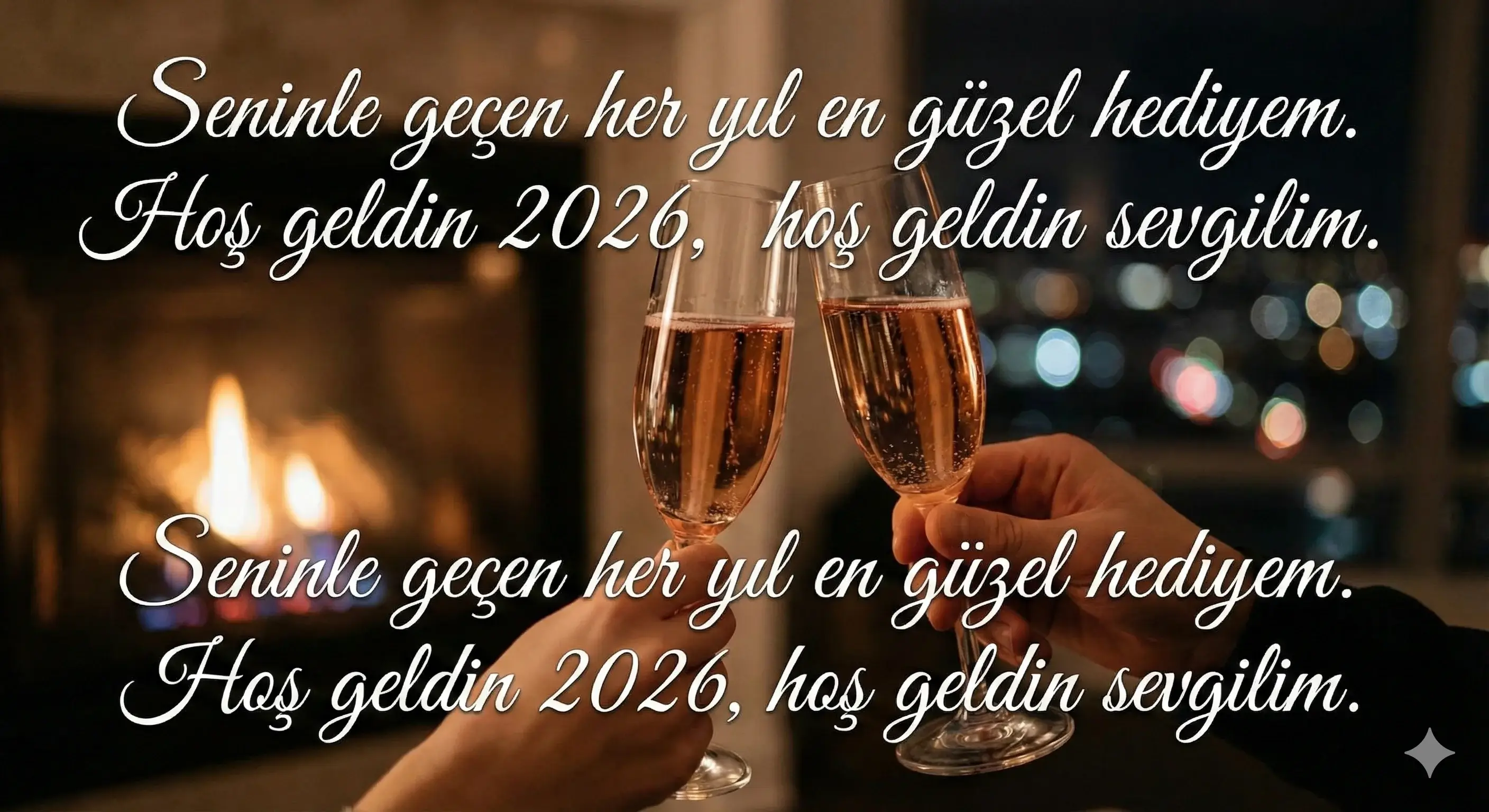Sevgiliye Resimli Yılbaşı Mesajı