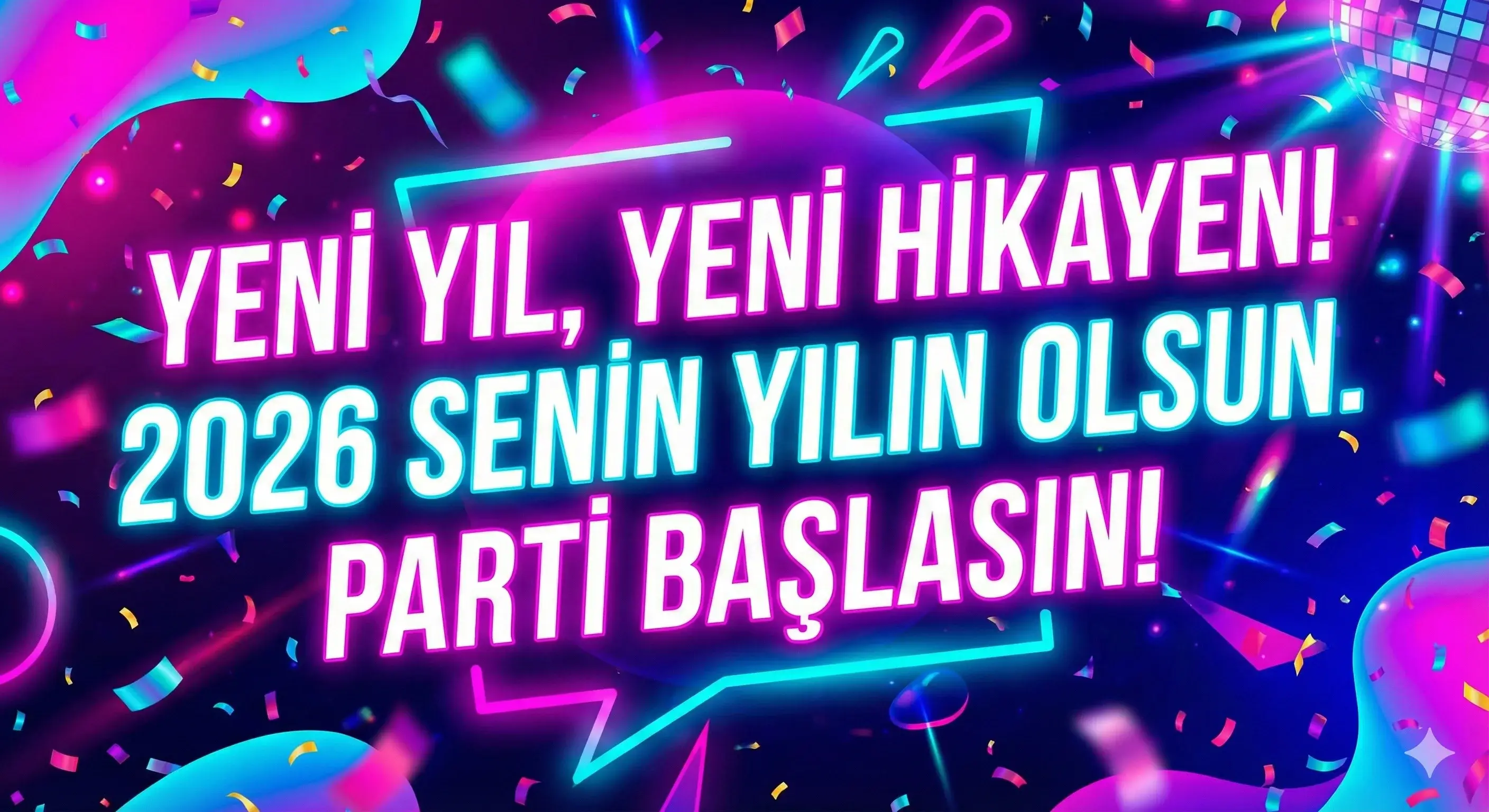 Sosyal Medya İçin Resimli Yılbaşı Mesajı 2026