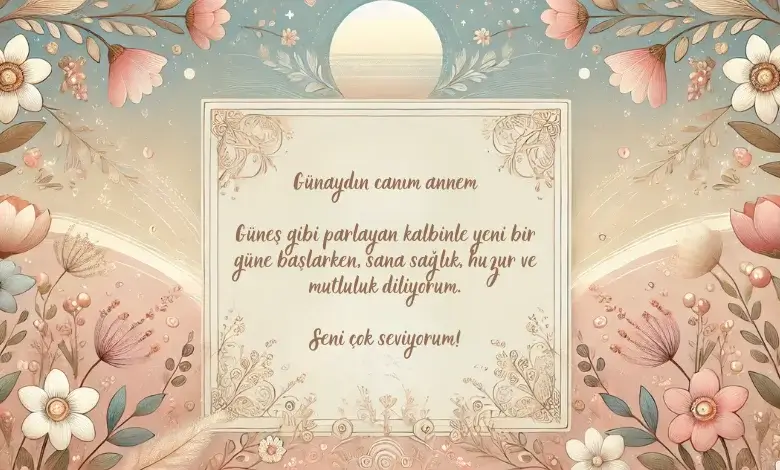 Anneye Günaydın Mesajı