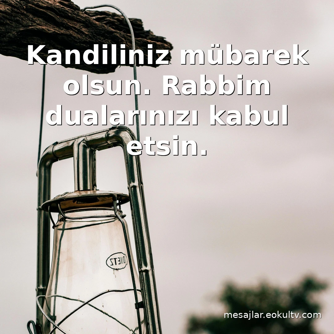 Kandiliniz Mübarek Olsun - Resimli Mesaj