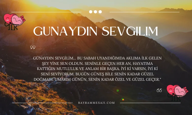 Sevgiliye Resimli Günaydın Mesajı